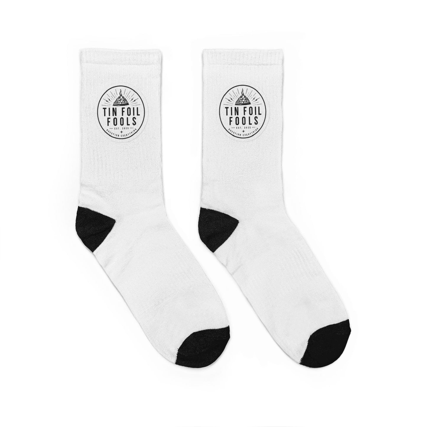Tin Foil Fools Crew Socks