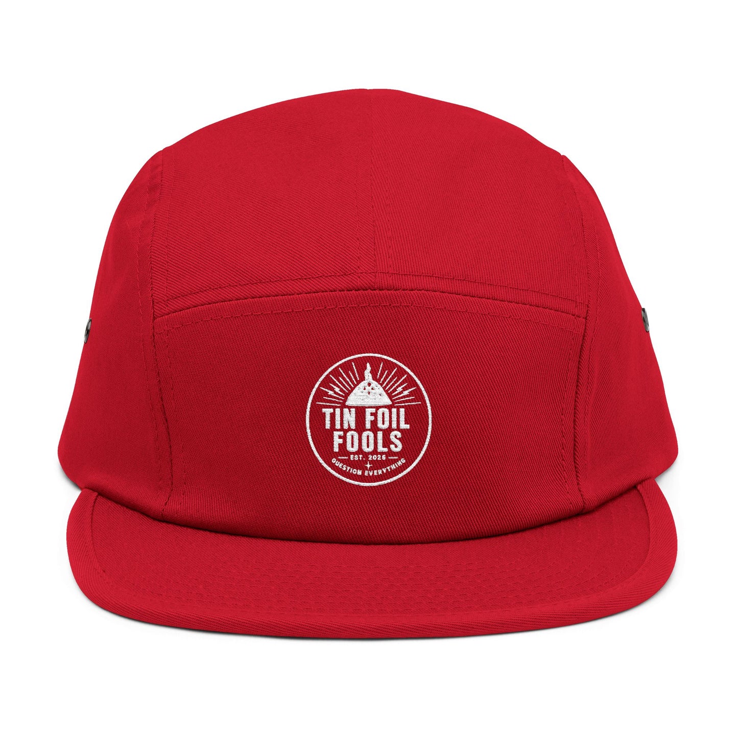 Tin Foil Hat Conspiracy Logo 5-Panel Cap