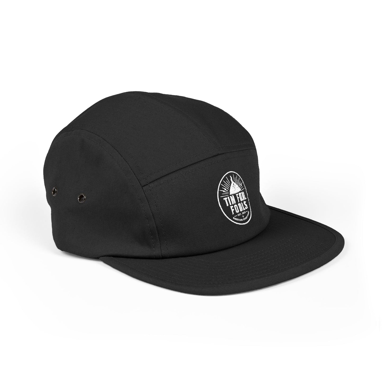 Tin Foil Hat Conspiracy Logo 5-Panel Cap