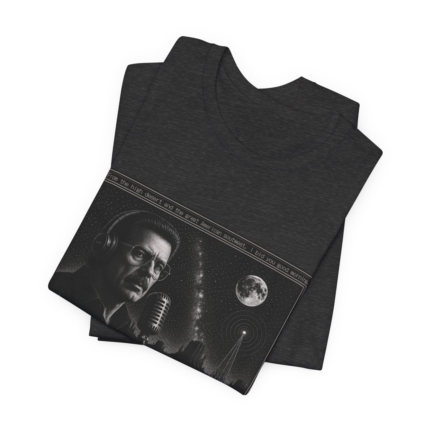 Coast to Coast AM with Art Bell T-Shirt — Retro Radio Talk Show Tee