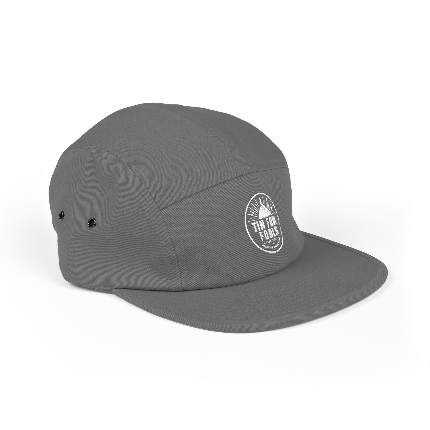 Tin Foil Hat Conspiracy Logo 5-Panel Cap