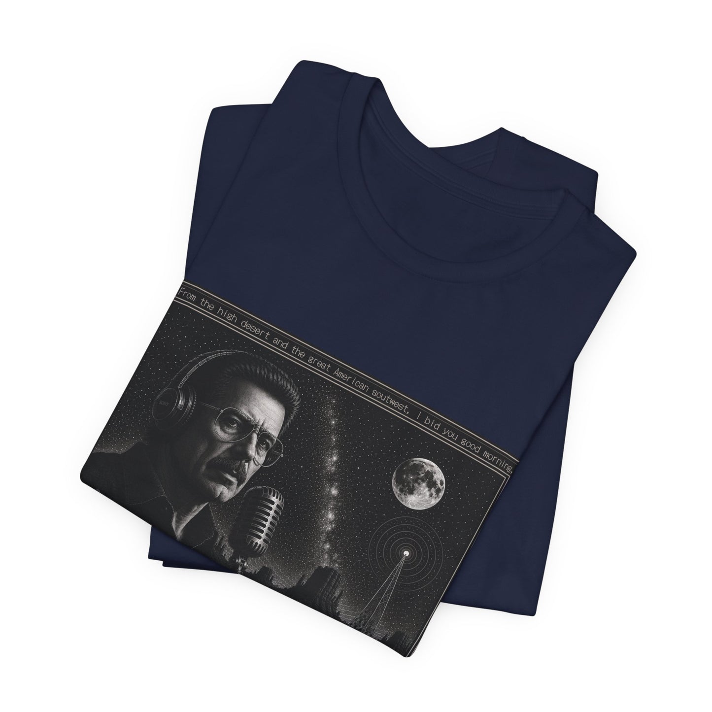 Coast to Coast AM with Art Bell T-Shirt — Retro Radio Talk Show Tee