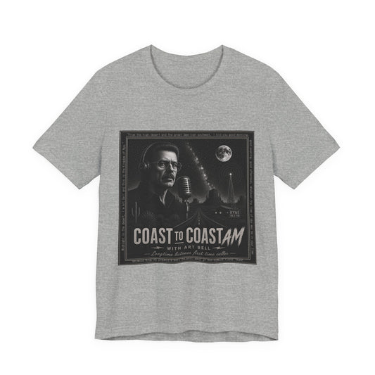 Coast to Coast AM with Art Bell T-Shirt — Retro Radio Talk Show Tee