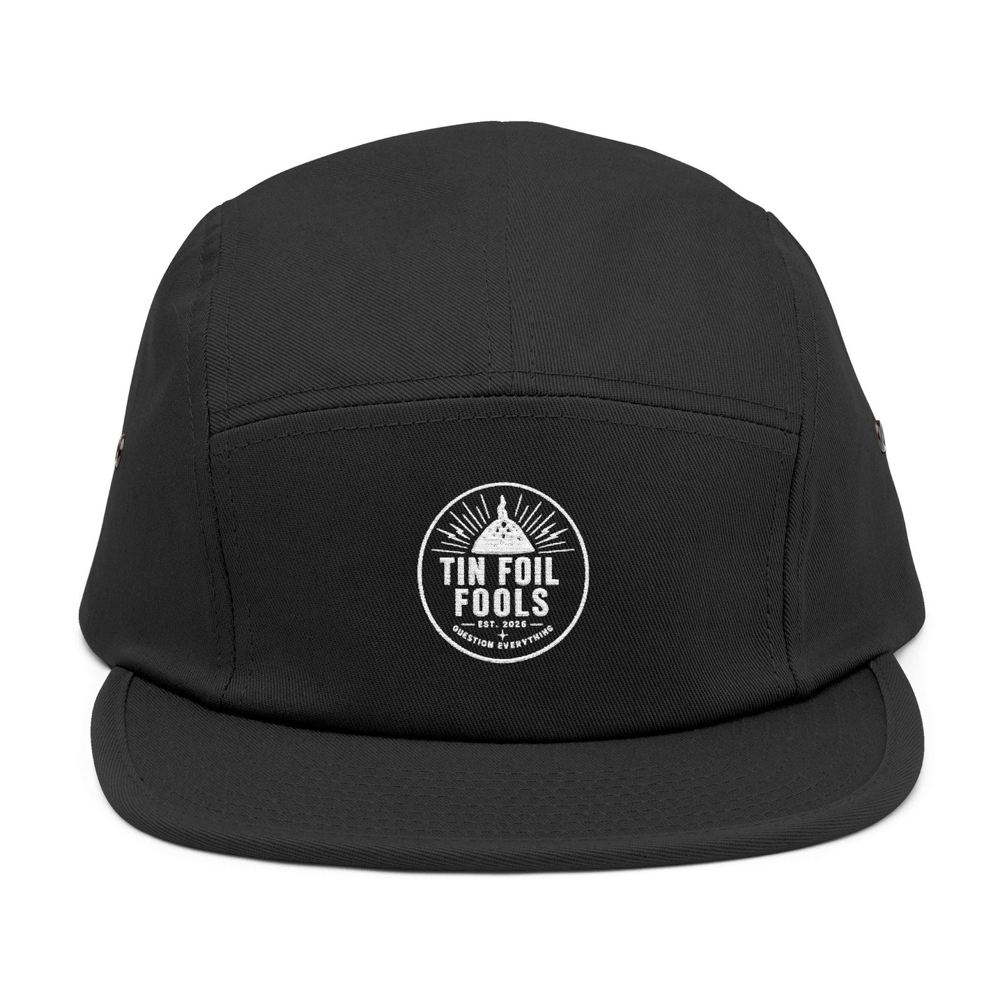 Tin Foil Hat Conspiracy Logo 5-Panel Cap
