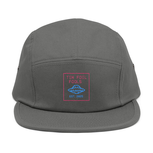 Tin Foil Hat Conspiracy Logo 5-Panel Cap