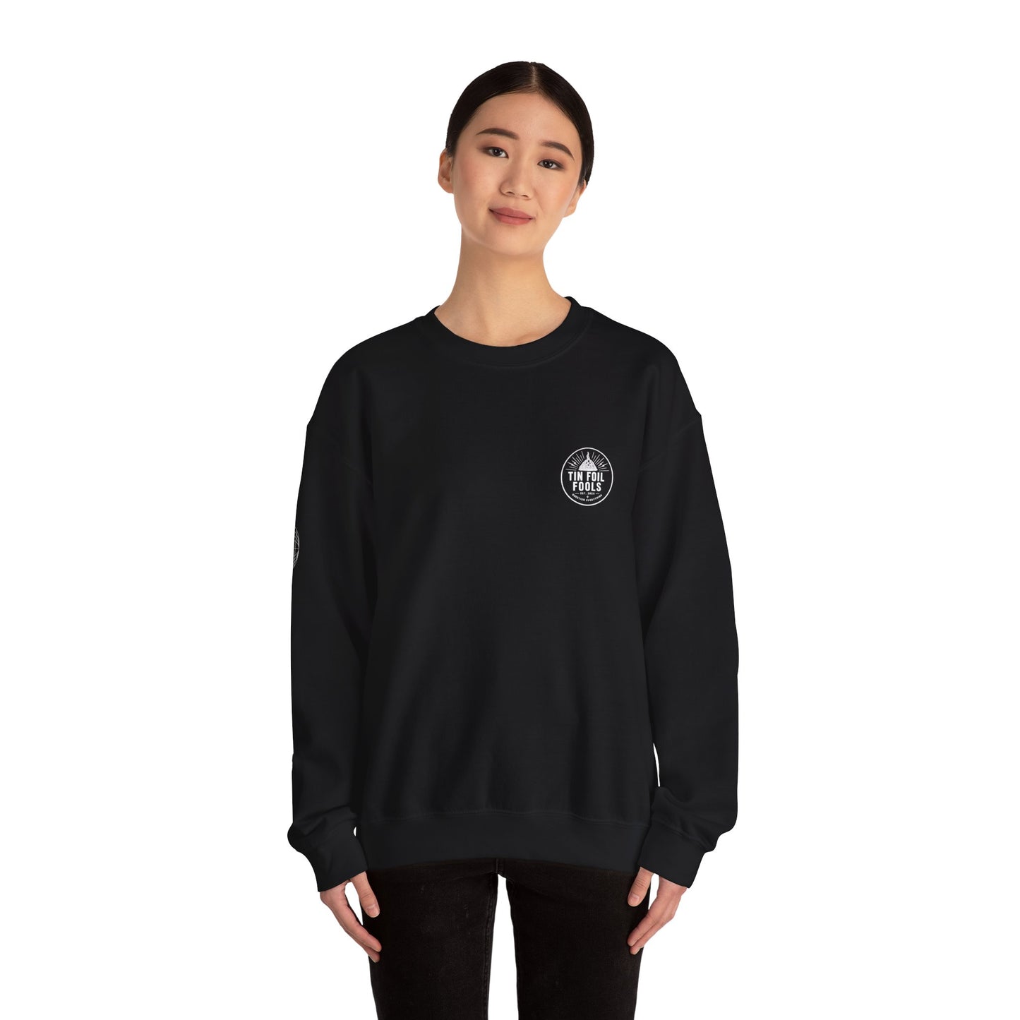 Conspiracy Theory Logo Sweatshirt — Graphic Crewneck for Fans