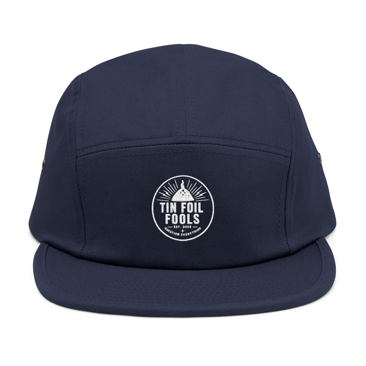 Tin Foil Hat Conspiracy Logo 5-Panel Cap